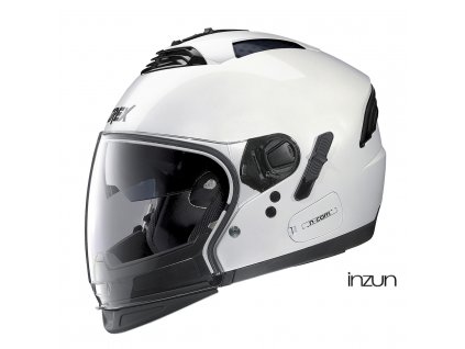 Moto helma Grex G4.2 PRO Kinetic N-Com Metal White 24 (Velikost M)