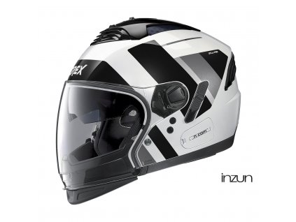 Moto helma Grex G4.2 PRO Swing N-Com Metal White 39 (Velikost S)