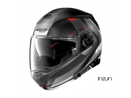 Moto helma Nolan N100-5 Hilltop N-Com Flat Black 47