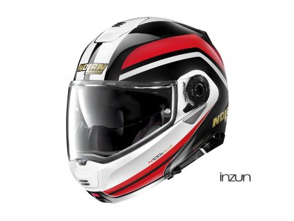 Moto helma Nolan N100-5 Plus Anniversary N-com Metal Black 40 (Velikost 3XL)