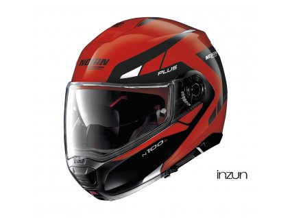 moto helma nolan n100 5 plus milestone n com corsa red 54