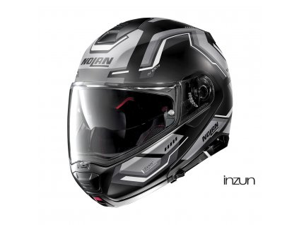 Moto helma Nolan N100-5 Upwind Flat Black N-Com 57 (Velikost M)
