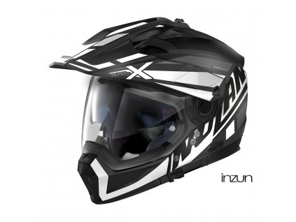 Moto helma Nolan N70-2 X Mirage N-Com Flat Black 54 (Velikost M)