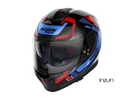 Moto helma Nolan N80-8 Ally N-com Glossy Black 43 (Velikost 2XL)