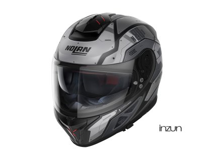 Moto helma Nolan N80-8 Starscream N-com Flat Black 32 (Velikost L)