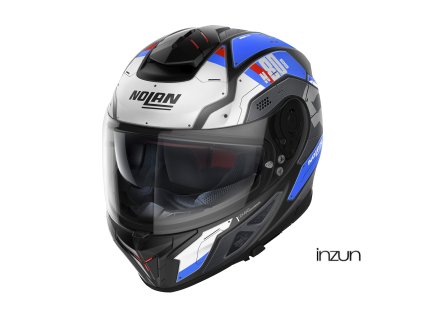 Moto helma Nolan N80-8 Starscream N-com Flat Black 36 (Velikost 2XL)