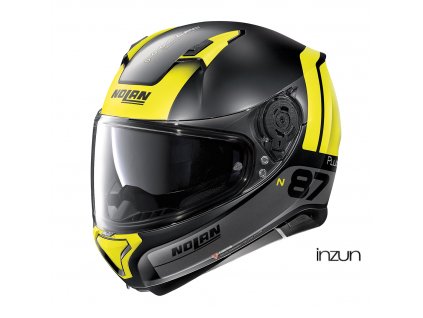 Moto helma Nolan N87 Plus Distinctive N-Com Flat Black 25