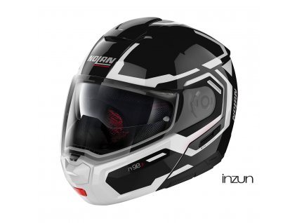 Moto helma Nolan N90-3 Driller N-Com Glossy Black 24 (Velikost XL)