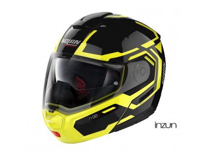 Moto helma Nolan N90-3 Driller N-Com Glossy Black 26 (Velikost M)