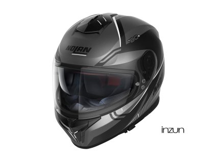 Moto helma Nolan N80-8 Astute N-com Flat Lava GREY 23 (Velikost XL)