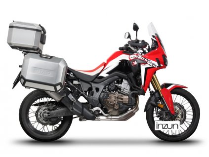 Kompletní sada hliníkových kufrů SHAD TERRA, 37L topcase 36L/47L boční kufry, včetně montážní sady a plotny SHAD HONDA CRF 1000 Africa Twin