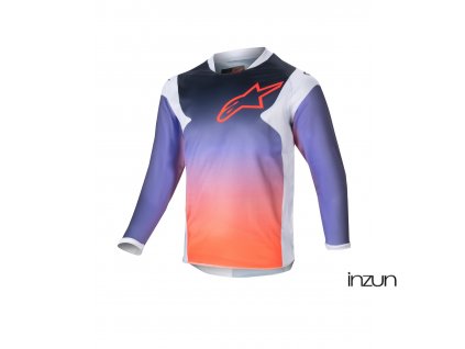 dres RACER HOEN KIDS, ALPINESTARS, dětský (světle šedá/gradient/černá) 2024