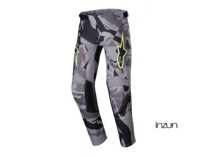 kalhoty RACER TACTICAL, ALPINESTARS, dětské (šedá camo/žlutá fluo/černá) 2024