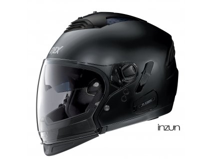 Moto helma Grex G4.2 PRO Kinetic N-Com Flat Black 22 (Velikost XS)