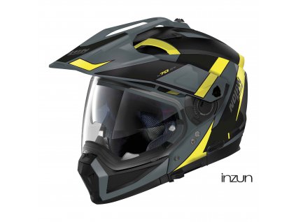 Moto helma Nolan N70-2 X 06 Skyfall N-Com Slate Grey 58 (Velikost S)