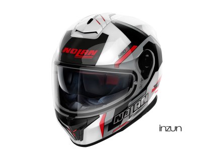 Moto helma Nolan N80-8 Wanted N-com Metal White 74 (Velikost 2XS)