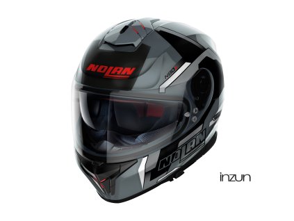 Moto helma Nolan N80-8 Wanted N-com Slate Grey 76 (Velikost S)