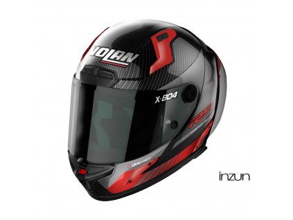 Moto helma Nolan X-804 RS Ultra Carbon Hot Lap Carbon/Red 13