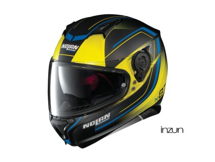 Moto helma Nolan N87 Savoir Faire N-Com Fade Flat Led Yellow 58 (Velikost 2XL)