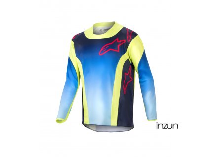 dres RACER HOEN, ALPINESTARS, dětský (žlutá fluo/modrá/červená) 2024