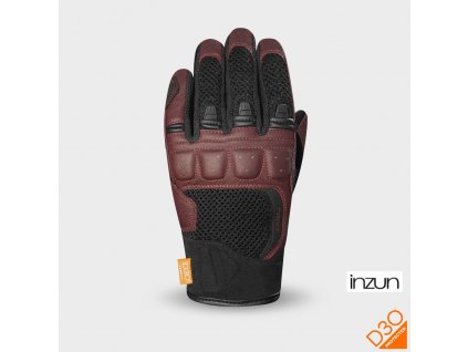 rukavice RONIN, RACER, dámské (černá/červená burgundy)