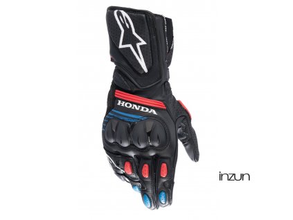 rukavice SP-8 HONDA kolekce, ALPINESTARS (černé/červené/modré) 2026 (Velikost L)