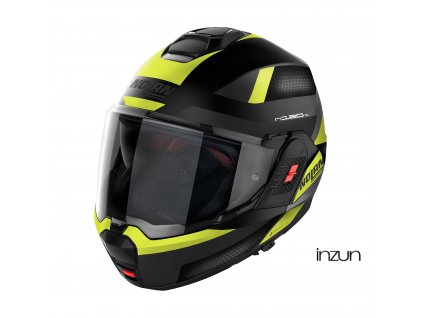 Moto helma Nolan N120-1 Subway N-com Flat Black 23 (Velikost L)