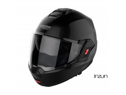 Moto helma Nolan N120-1 Classic N-com Glossy Black 3