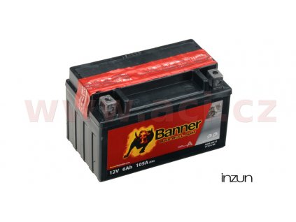 baterie 12V, YTX7A-BS, 6Ah, 105A, BANNER Bike Bull AGM 150x87x95