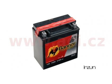 baterie 12V, YTX16-BS, 14Ah, 210A, BANNER Bike Bull AGM 150x87x161