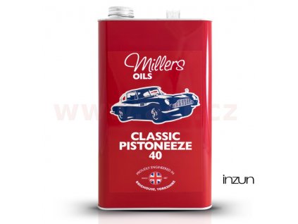 MILLERS OILS Pistoneeze P40, jednorozsahový motorový olej s malou příměsí čistidel a rozpouštědel 5 l