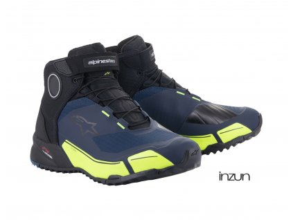 boty CR-X DRYSTAR, ALPINESTARS (modrá/žlutá fluo/černá) 2024