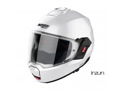 Moto helma Nolan N120-1 Classic N-com Metal White 5