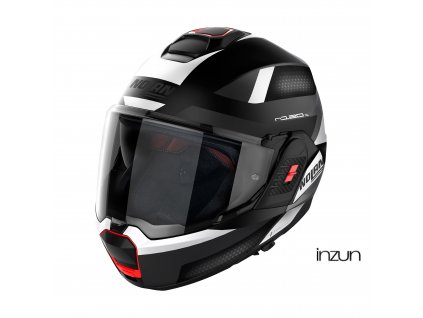 Moto helma Nolan N120-1 Subway N-com Flat Black 21