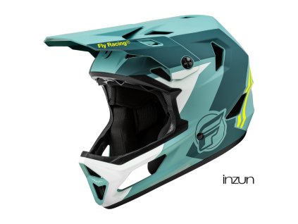 cyklo přilba RAYCE, FLY RACING - USA dětská (šedá/hi-vis) (Velikost YM)