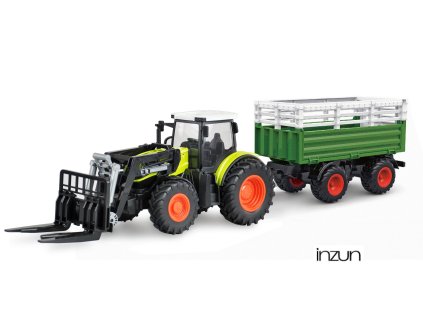 amewi rc traktor s xl prislusenstvim 1 24 svetla zvuk