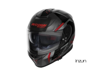 Moto helma Nolan N80-8 Wanted N-com Flat Black 71 (Velikost S)