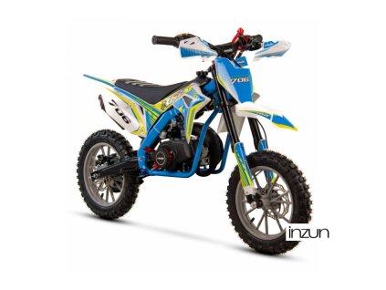 Motocykl Minicross ASIX 706 49cc E-start (Barva Bílo-modrá)