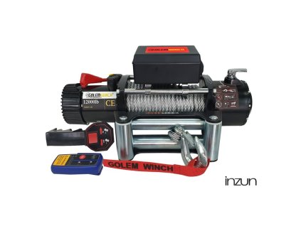 412437 elektricky navijak golemwinch 12000 12v 5 4 t pro vetsi offroad odtah golemtech