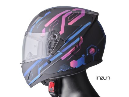 Integrální helma GMS HEXAGO ZG12501 modro-fialová 2XL (Velikost 2XL)