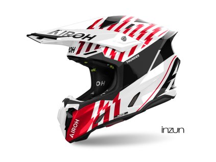 přilba TWIST 3 Thunder, AIROH (lesklá červená) 2025 (Velikost 2XL)