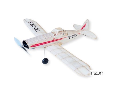 Siva stavebnice Piper Pawnee PA-25 s pohonem na gumový svazek