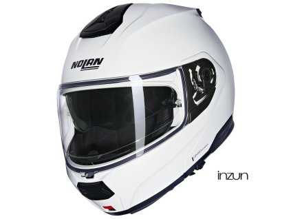 Moto helma Nolan N100-6 Classico N-COM White 305 (velikost XS)