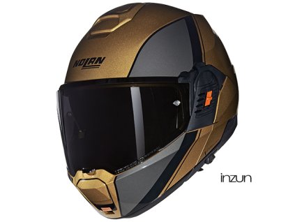 Moto helma Nolan N120-1 Verniciatura Speciale N-com Sabbia/Grigio 342 (Velikost 2XL)