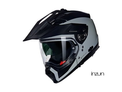 Moto helma Nolan N70-2 X 06 Classico N-Com Grigio Matte Finish 304 (Velikost L)