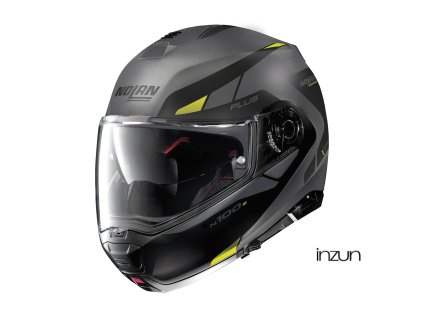 Moto helma Nolan N100-5 Plus Milestone N-Com Flat Lava grey 52 (Velikost L)