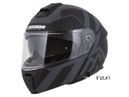 přilba Modulo 2.1 Profile Vision, CASSIDA (černá matná/šedá/šedá reflexní, plexi s přípravou pro Pinlock) 2026 (Velikost M (57 až 58 cm))
