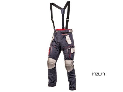 enduro kalhoty TRAILER, 4SQUARE - pánská (modrá,šedá,červená) 2025 (Velikost 3XL)