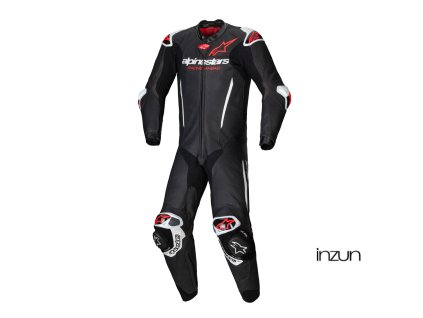 jednodílná kombinéza GP-R7, TECH-AIR ready/kompatibilní, ALPINESTARS (černá/bílá/červená fluo) 2026 (Velikost 54)