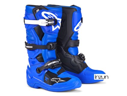 boty TECH 7 S, ALPINESTARS, dětské (modrá/bílá/černá) 2026 (Velikost 39)